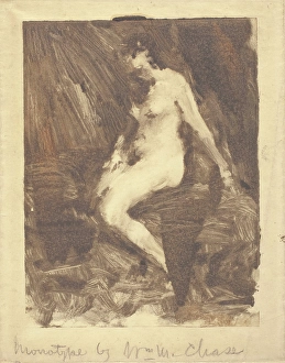 Seated Nude, 1895-1914. Creator: William Merritt Chase