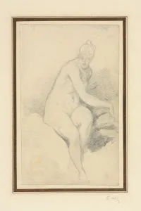 Seated Nude. Creator: William Etty (British, 1787-1849)