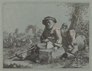 Francesco Londonio Prints: Seated Old Man. Creator: Francesco Londonio