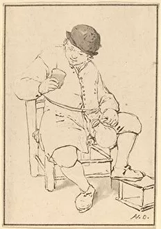 Adriaen Jansz Van Ostade Gallery: Seated Peasant with Jug, c. 1763. Creator: Cornelis Ploos van Amstel
