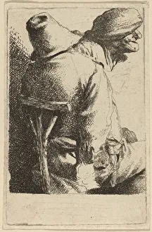 Bega Cornelis Prints: The Seated Peasant and His Wife. Creator: Cornelis Bega
