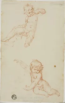 Two Seated Putti, n. d. Creator: Unknown