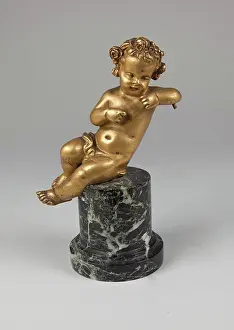Gilding Prints: Seated Putto, 18th century. Creator: Unknown