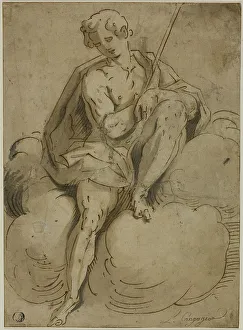 Cambiaci Luca Prints: Seated Saint John the Baptist, 1560/70