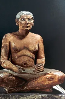 5th Dynasty Prints: Seated scribe, Ancient Egyptian, 5th Dynasty, 2498-2345 BC