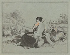 Seated Shepherdess, 1762. Creator: Francesco Londonio