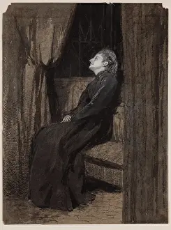 Anticipation Prints: Seated Woman, between 1860 and 1895. Creator: Thomas Hovenden