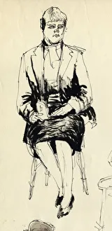 Seated woman, 1953. Creator: Shirley Markham