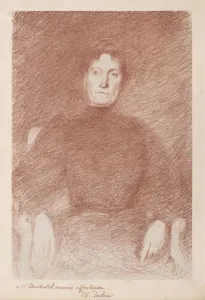 1865 1898 Prints: Seated Woman. Creator: Charles Marie Dulac (French, 1865-1898)