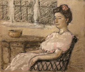 Seated Woman in Pink, 1902. Creator: Elmer Livingston MacRae