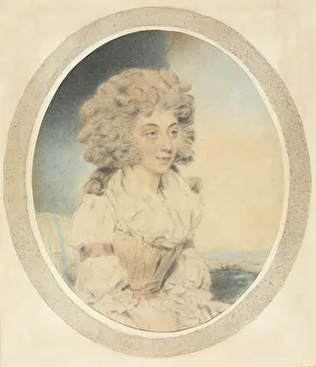 Seated Young Lady Facing Right. Creator: John Downman (British, 1750-1824)