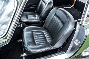 Aston Martin Db4 Collection: Front seats of a 1961 Aston Martin DB4 GT previously owned by Donald Campbell