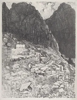Seats of the Mighty, Delphi, 1913. Creator: Joseph Pennell