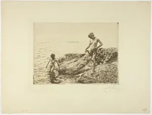 Seaweed Prints: Seaward Skerries, 1913. Creator: Anders Leonard Zorn