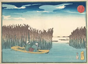 Reed Gallery: Seaweed Gatherers at Omori, 1797-1861. Creator: Utagawa Kuniyoshi