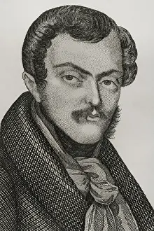 Sebastian Gabriel of Bourbon and Braganza, (1811-1875), Infante of Portugal and Spain...1842. Creator: Pedro Celestino Mare