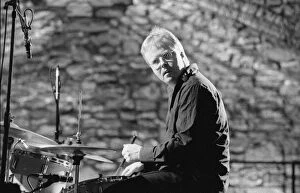 Drumkit Gallery: Sebastian de Krom, Brecon Jazz Festival, Powys, Wales, August 2003. Artist: Brian O Connor