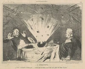 Explosives Prints: Sébastopol, 19th century. Creator: Honore Daumier