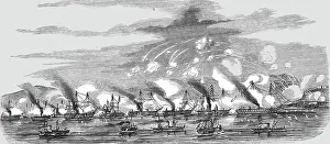 Sevastopol Ukraine Prints: Sebastopol; Combined Naval Attack on the Russian Forces of Sebastopol