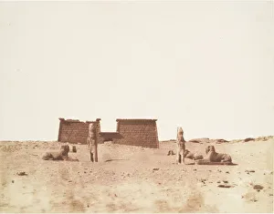 Sphinxes Prints: Sebouah, Vue Generale du Temple, published 1851
