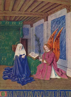 Etienne Prints: The Second Annunciation, c1455, (1939). Artist: Jean Fouquet