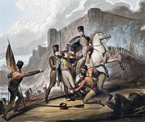 Thales Fielding Prints: Second Battle of Porto, Portugal, 12th May 1809 (1819). Artist: T Fielding