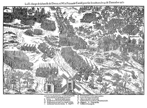 Second charge at the Battle of Dreux, French Religious Wars, 19 December 1562 (1570) Second charge at the Battle of Dreux, French Religious Wars, 19 December 1562 (1570)