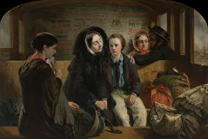 Second Class. The parting, 1854. Artist: Solomon, Abraham (1824-1862) Second Class. The parting, 1854. Artist: Solomon, Abraham (1824-1862)
