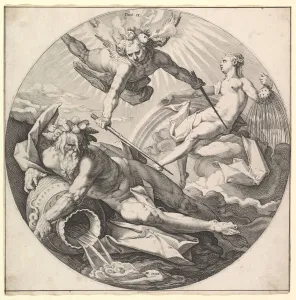 Goltzius Prints: The Second Day (Dies II), from the series The Creation of the World, ca. 1594