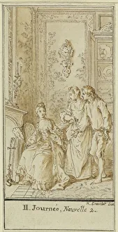 Second Day, Second Story: Rinaldo d'Asti and the Widow, c. 1757. Creator: Hubert Francois Gravelot