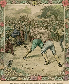 Print Collector25 Collection: The second fight between Harry Paulson and Tom Paddock, 1851 (late 19th or early 20th century)
