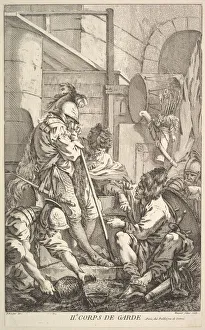 Jacques Gabriel Prints: Second Guard-Room, mid to late 18th century. Creator: Jacques Gabriel Huquier