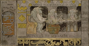 Gerhard Morgenstjerne Munthe Prints: The second Hall, 1902-1904. Creator: Gerhard Munthe