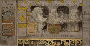 Asmund Gallery: The second Hall. Artist: Munthe, Gerhard (1849-1929)