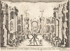 Intermezzo Prints: Second Intermezzo, 1617. Creator: Jacques Callot