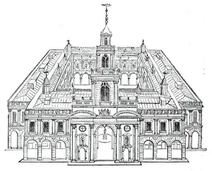 Royal Exchange Collection: The second Royal Exchange, 1669, 1844. Creator: Unknown