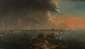Catherine Ii Von Russia Gallery: Second Russo-Swedish Battle of Svensksund on 10 July 1790. Creator: Schoultz, Johan Tietrich
