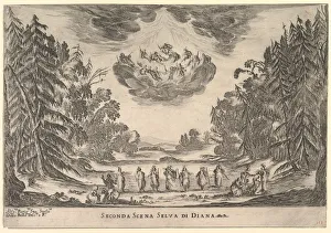Second Scene, in Dianas forest, from The marriage of the gods (Le nozze degli Dei)