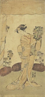 Applied Arts Gallery: The Second Segawa Kikunojo in the Role of Reizei in 'Ima-o-sakari Suehiro Genj... 12th month, 1768