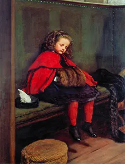 Cute Gallery: My Second Sermon, 1864. Artist: John Everett Millais