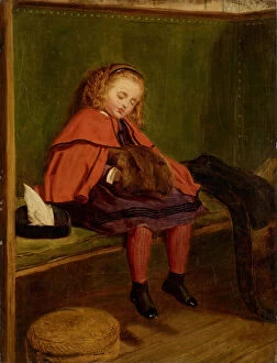 Boredom Gallery: My Second Sermon, c1854.. Creator: John Everett Millais