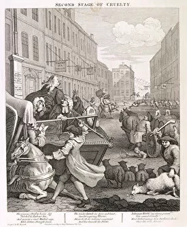 Second Stage of Cruelty, plate II from The Four Stages of Cruelty, 1751