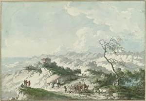 Looking Out Prints: Second View of the Agrigento Countryside, 1778. Creator: Claude Louis Chatelet
