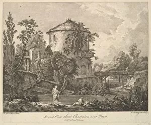Ile De France Gallery: Second View of Charenton near Paris, mid to late 18th century