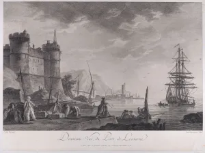 Fortress Gallery: Second View of the Port of Livourne, ca. 1750-1800. Creator: Joanna Fr Ozanne