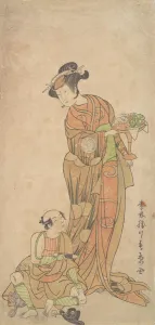 Nakamura Handayu Prints: The Second Yamashita Kinsaku in the Role of Shigenoi, summer, 1772. Creator: Shunsho