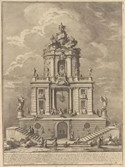 Chin And Xe8 Gallery: The Seconda Macchina for the Chinea of 1751: The Palace of Wisdom, Studies... 1751