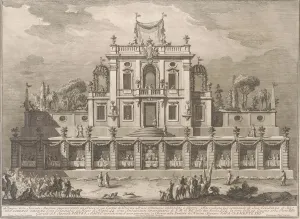 Banqueting Hall Gallery: The Seconda Macchina for the Chinea of 1762: A Kiosk, or Pleasure-House in Ottoman Style