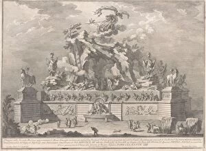 The Seconda Macchina for the Chinea of 1767: Mount Etna with the Forge of Vulcan, 1767