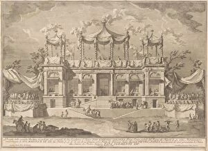 Chin And Xe8 Gallery: The Seconda Macchina for the Chinea of 1770: The Fish Market Portico, 1770